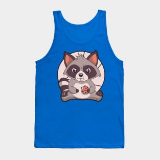 Cute Kawaii Raccoon 2 Tank Top